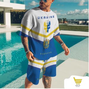 Ukraine Clothes Flag T Shirt Shorts for Men 2022